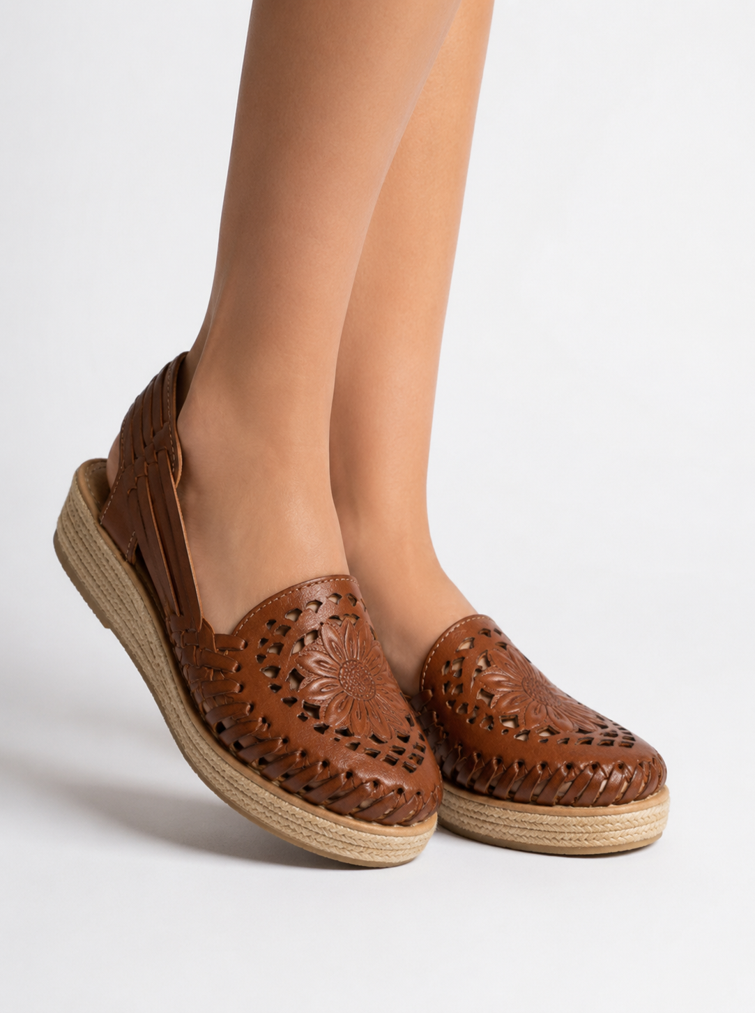 Sandalia Girasol de Piel / Sunflower Leather Sandal
