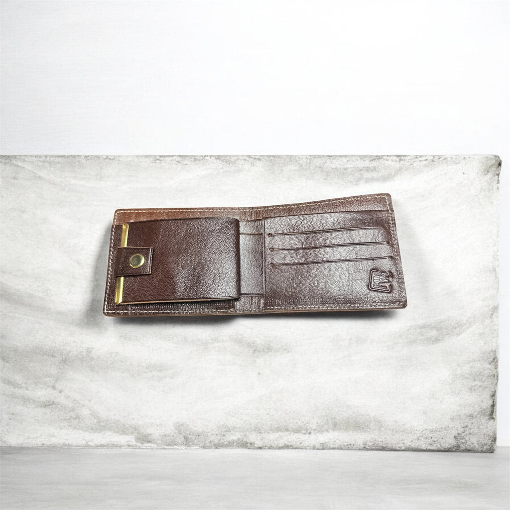 Cartera Artesanal Mexicana de Piel con Caballo / Mexican Leather Horse Wallet