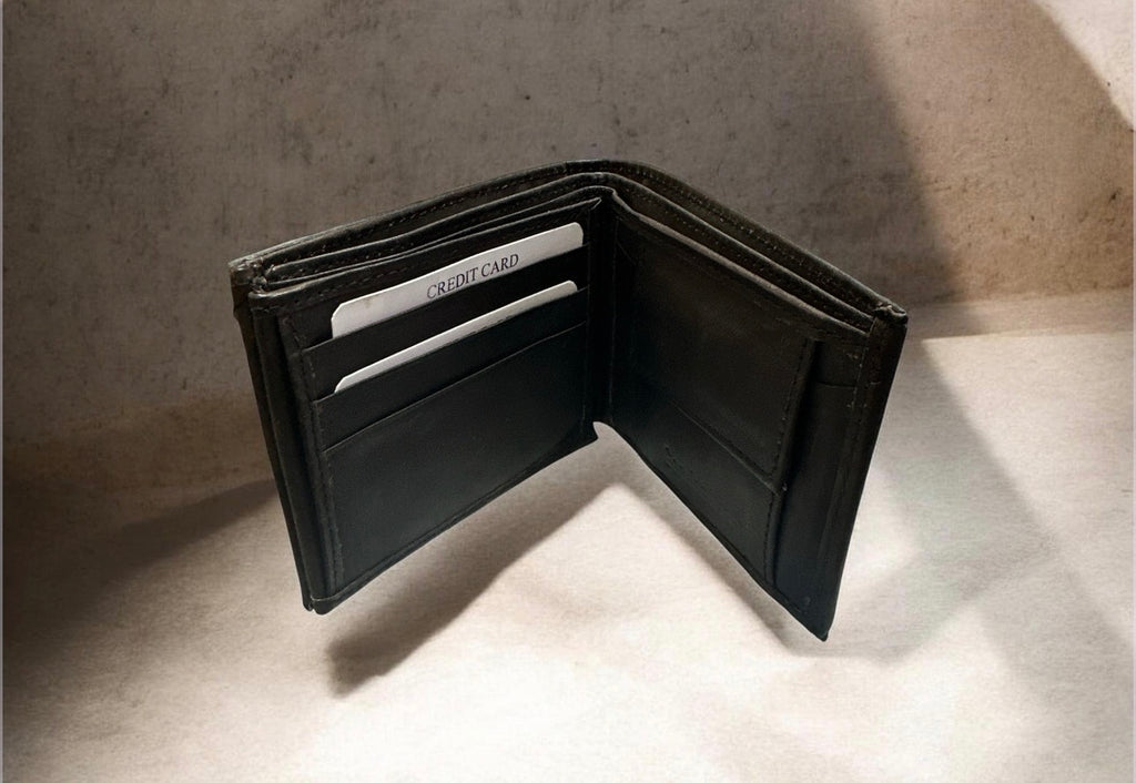 Cartera Artesanal Mexicana de Piel con Caballo / Mexican Leather Horse Wallet