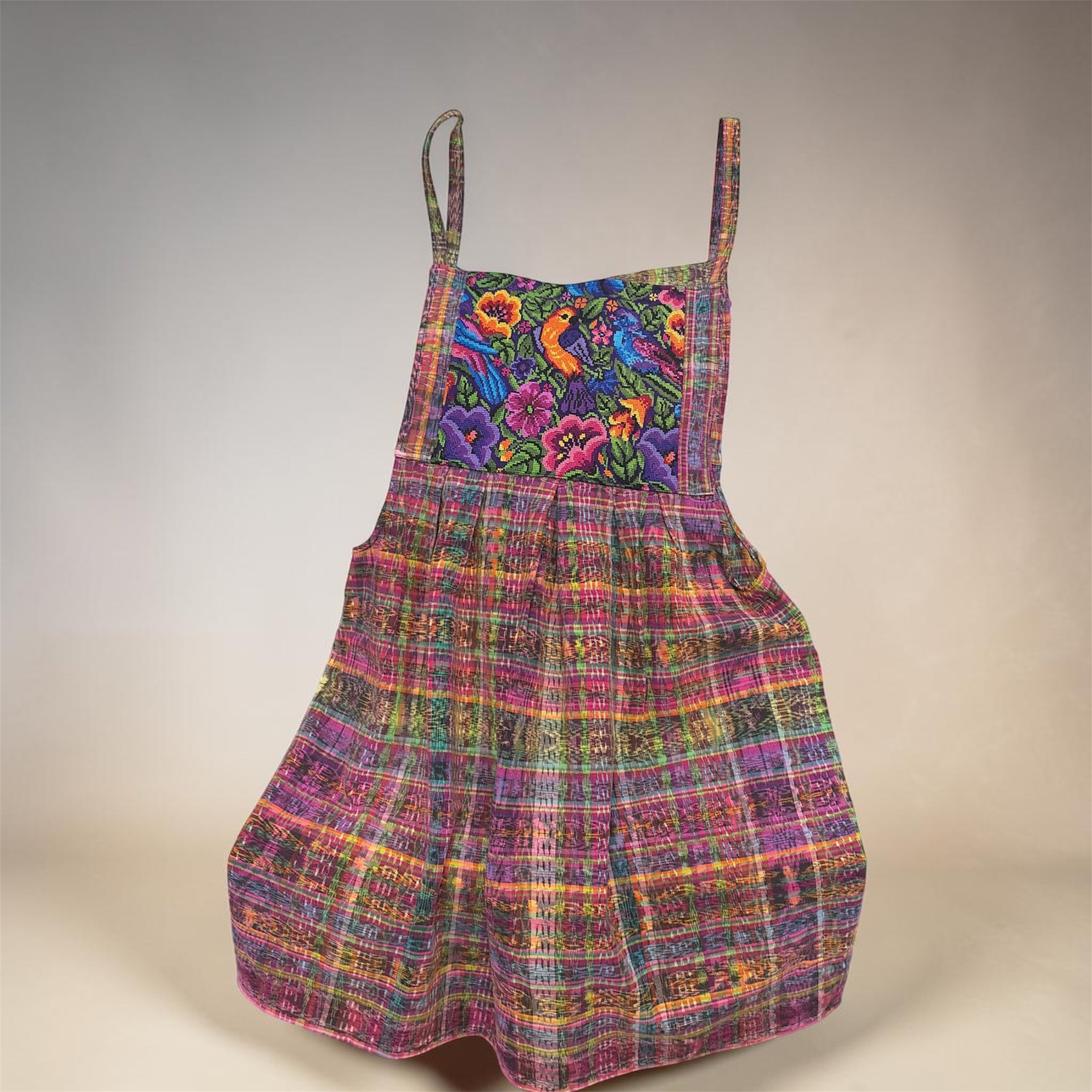 Vestido Overol Hippie Bordado / Embroidered Hippie Overall Dress