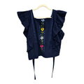 Blusa Angélica Con flores bordadas
