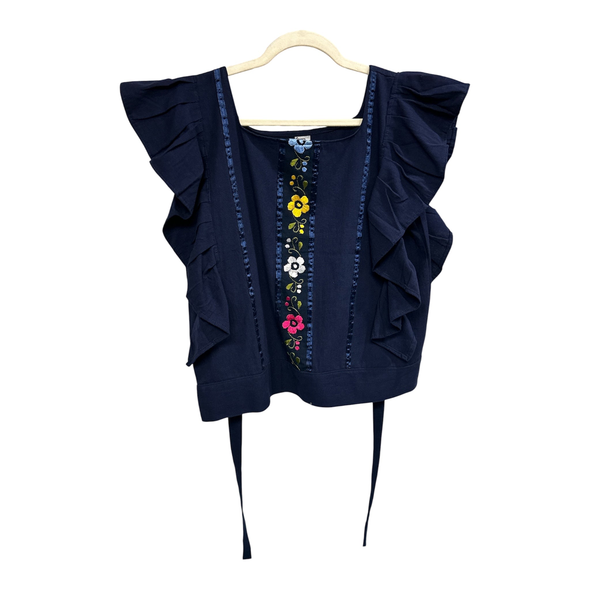 Blusa Angélica Con flores bordadas