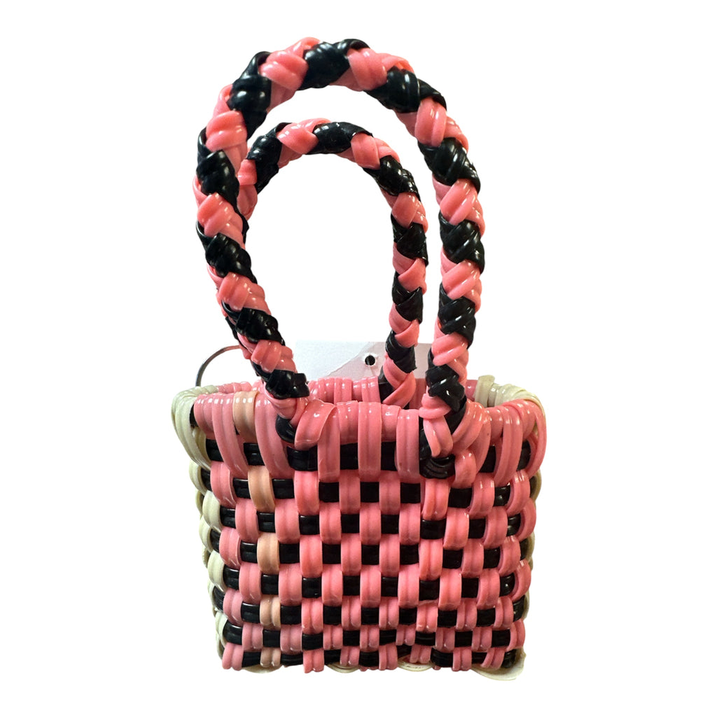 Llavero Bolsita Mercado Tejida / Woven Market Bag Keychain