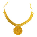 Collar de Crochet Artesanal con flor / Handmade Crochet Flower Necklace