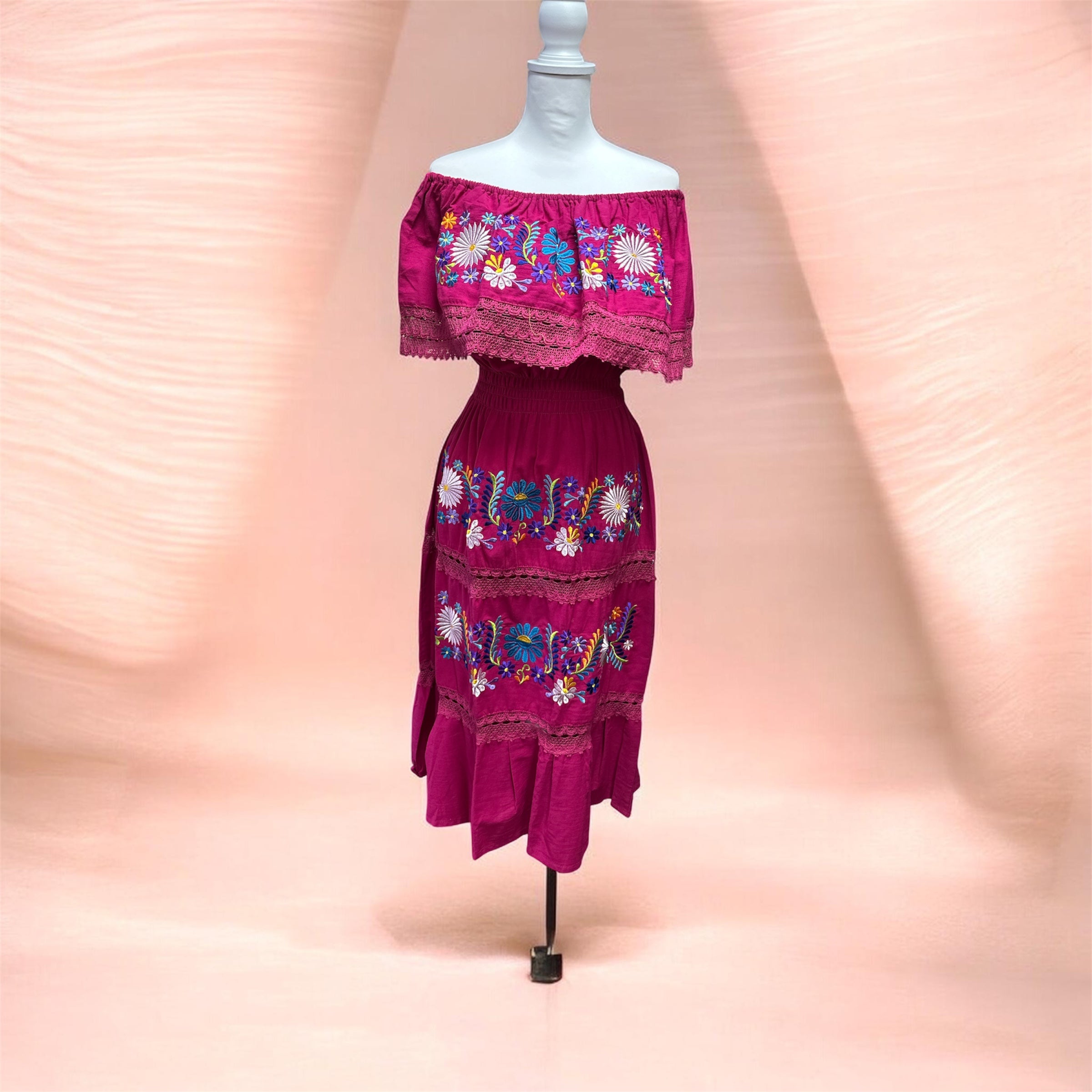 Vestido Campesino Bordado