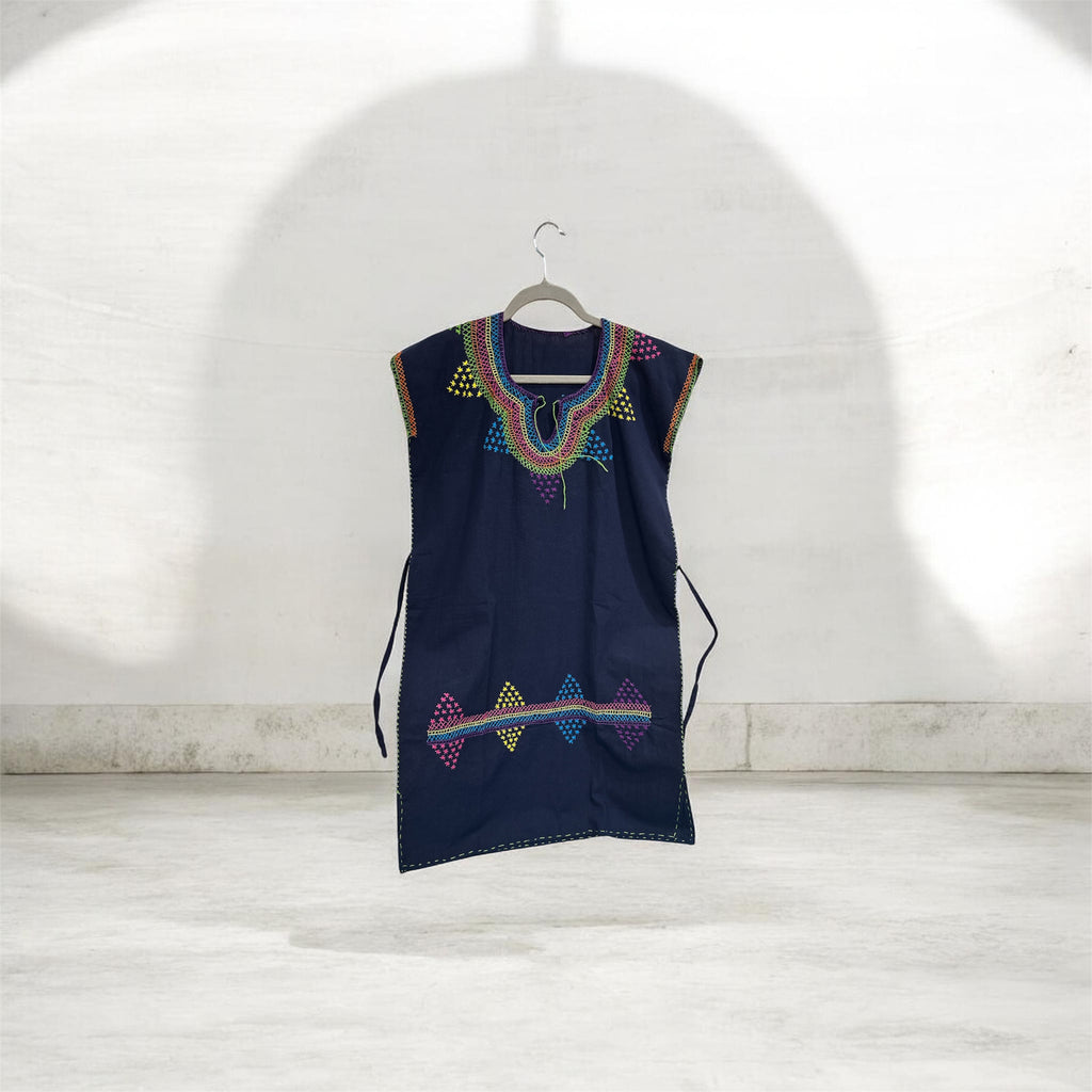 Vestido Corto Bordado