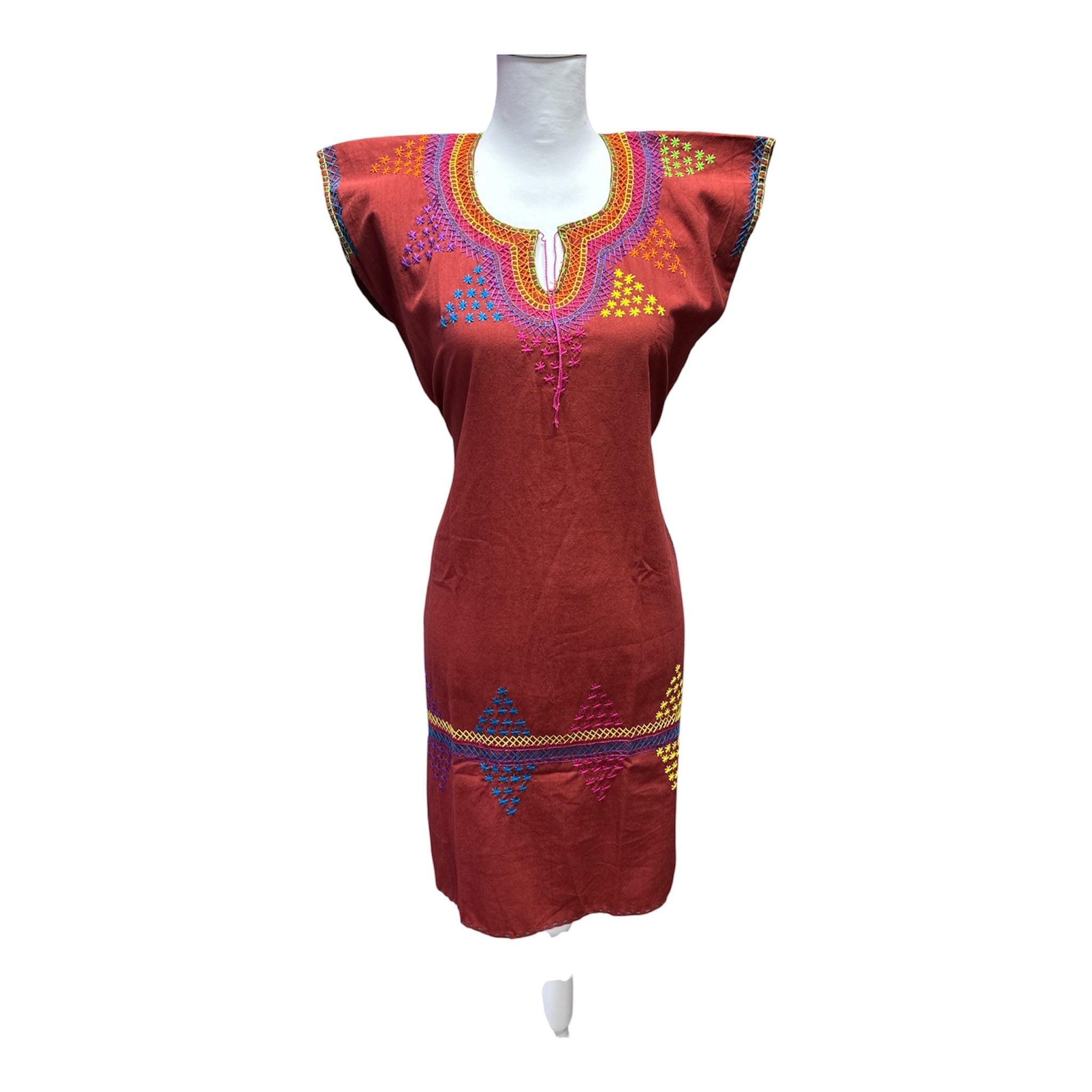Vestido Corto Bordado