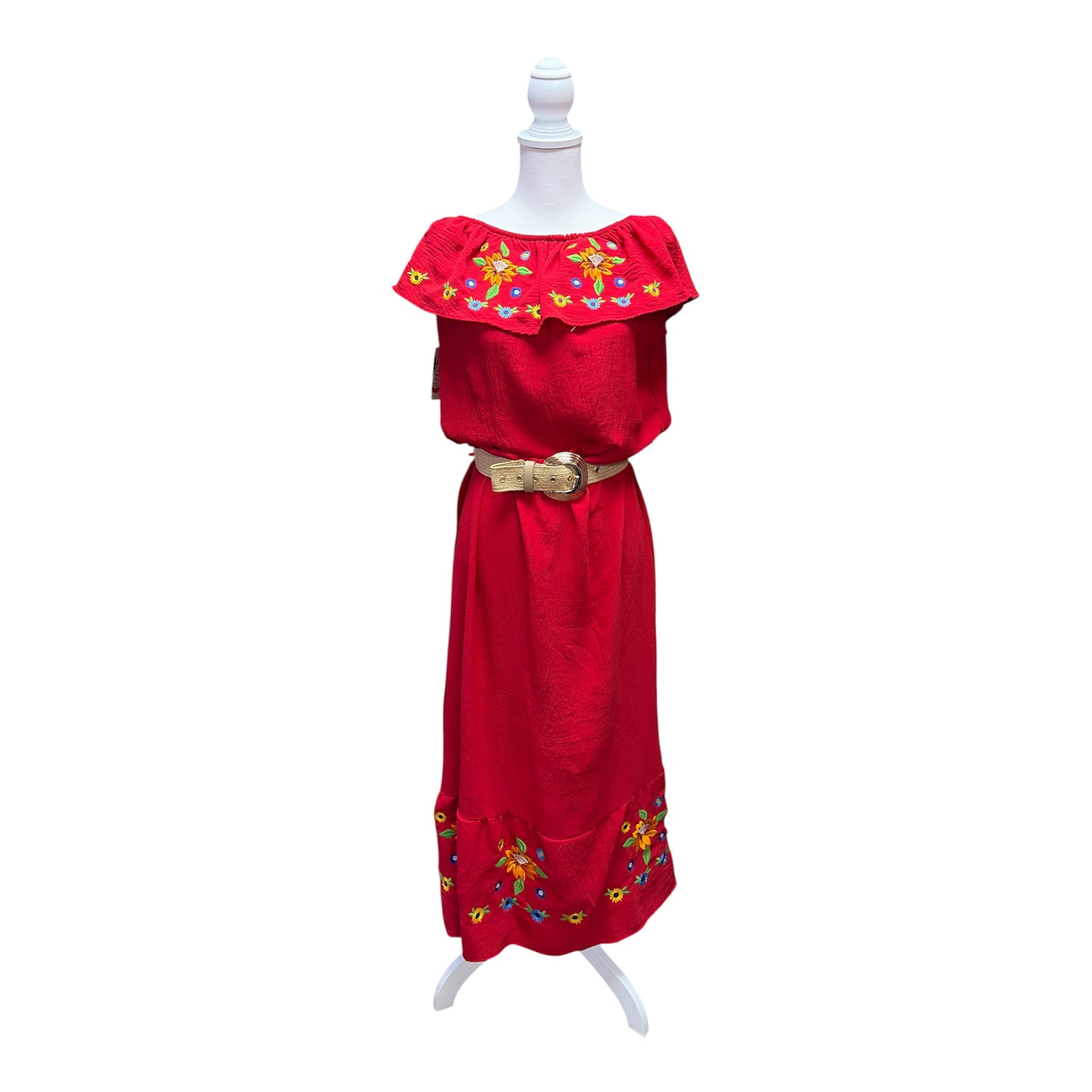 Vestido Laura Seda / Mexican Laura Silk-Style Dress