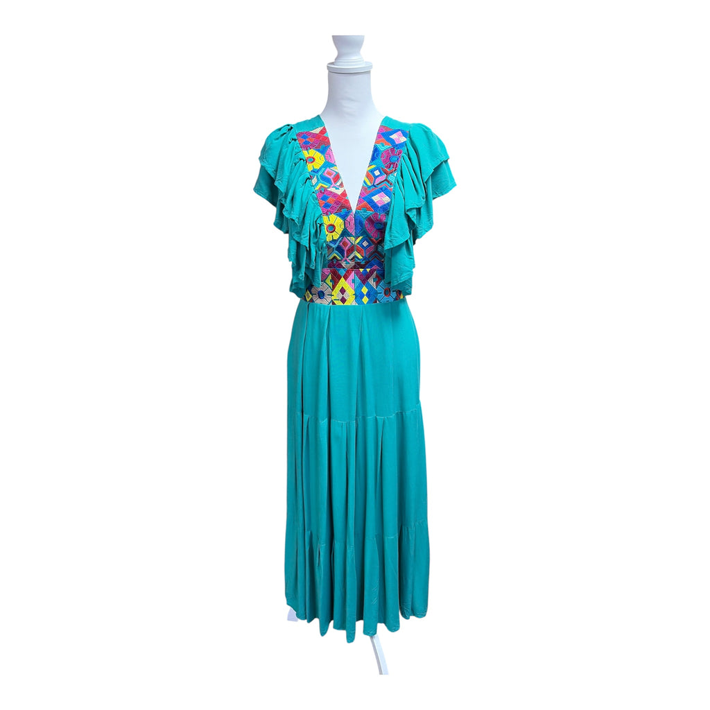 Vestido con Olán / Mexican Flounce Sleeve Dress