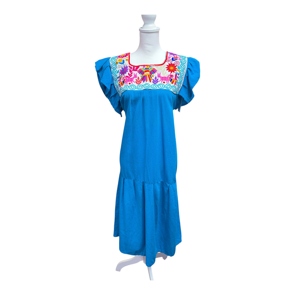 Vestido Manta con Cordón / Mexican Tie-Back Manta Dress