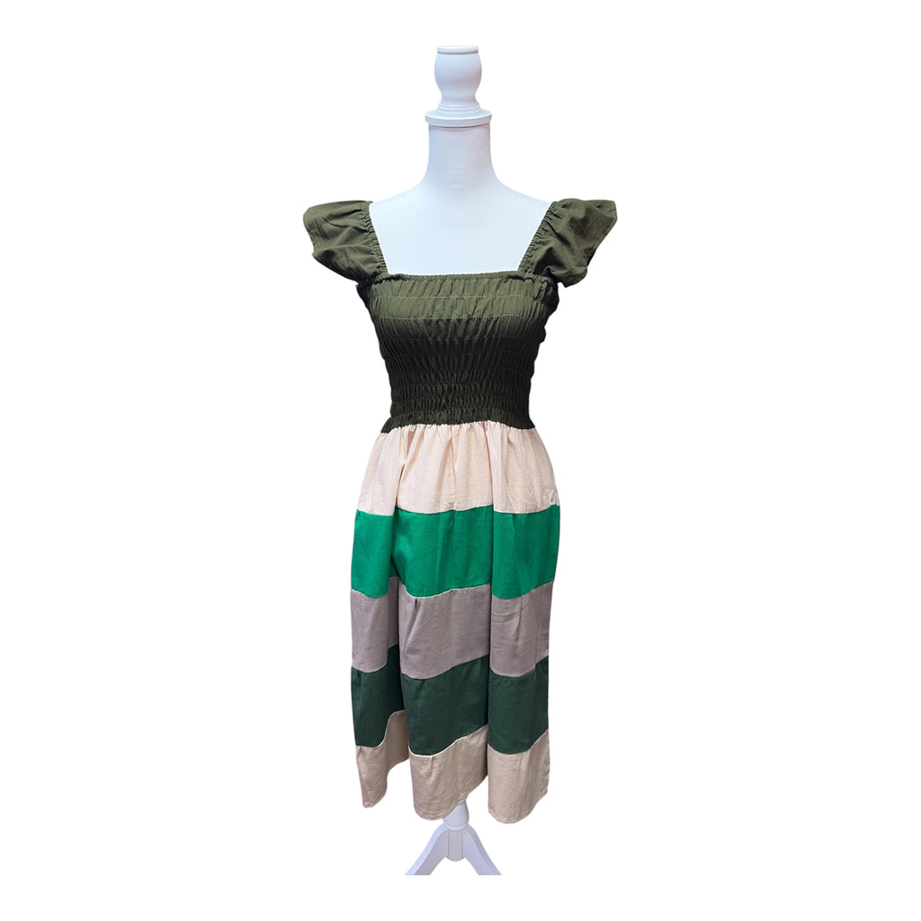 Vestido Ñusta / Mexican Striped Tiered Dress