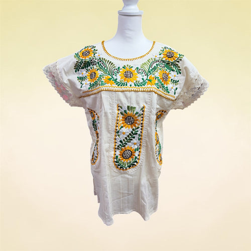 Blusa Chanel Girasol / Mexican Sunflower Chanel Blouse