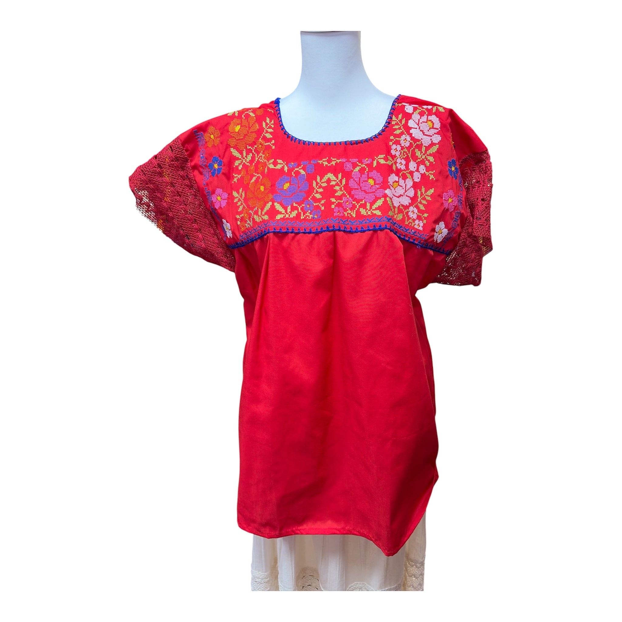 Blusa Chanel Punto de Cruz / Mexican Cross-Stitch Chanel Blouse