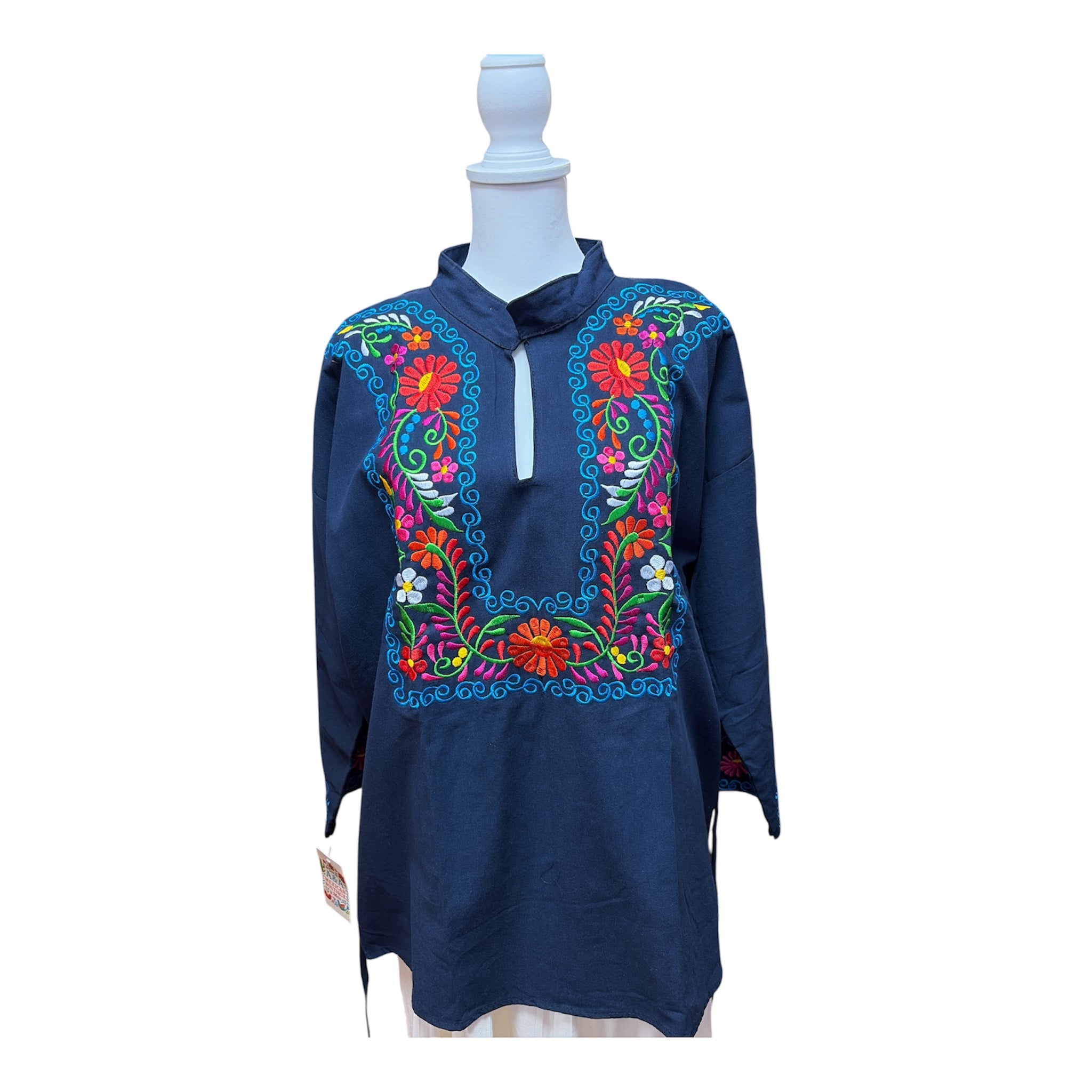 Blusa Bordada Manga 3/4 / Mexican Embroidered 3/4 Sleeve Blouse