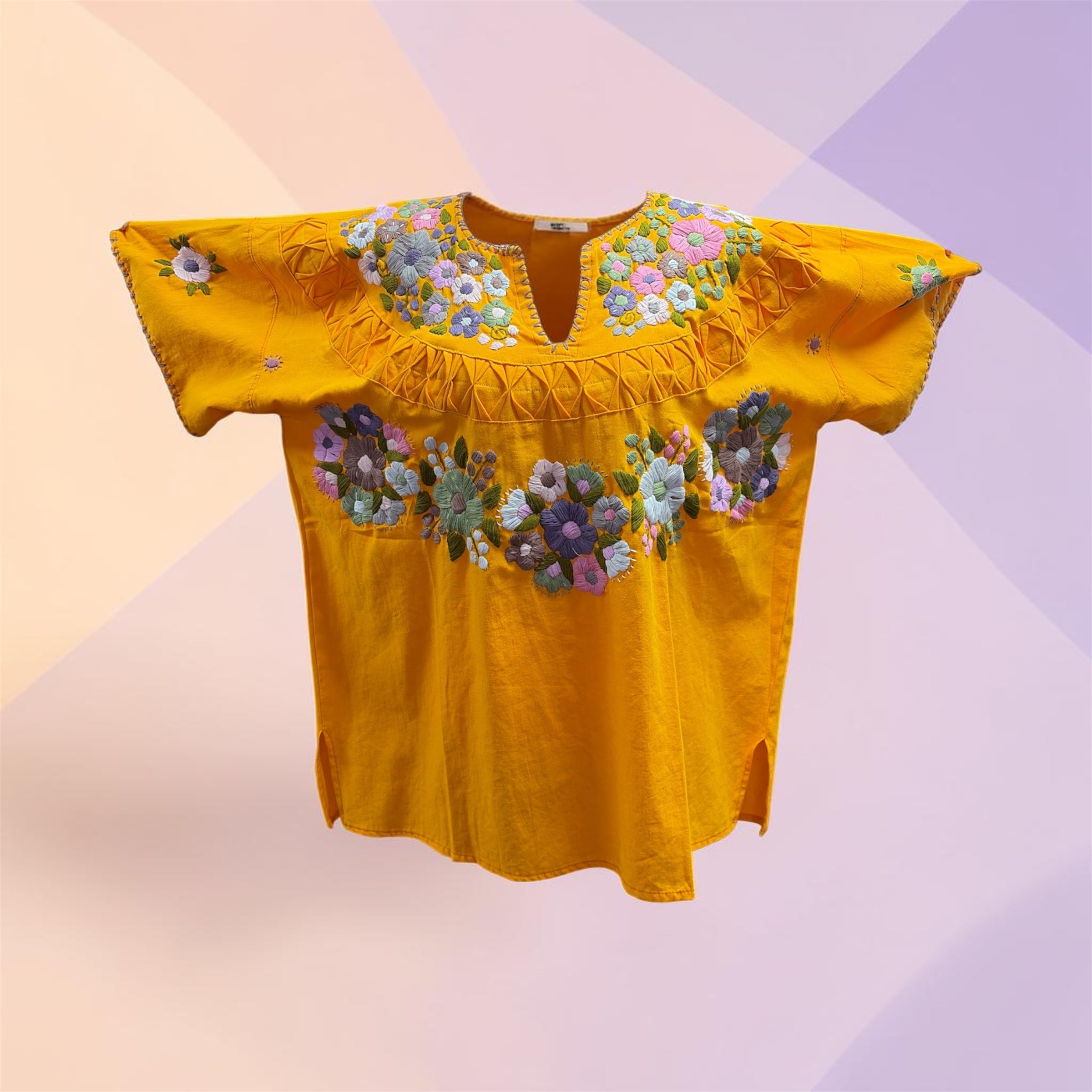 Blusa Doble Bordado / Mexican Double Embroidered Blouse