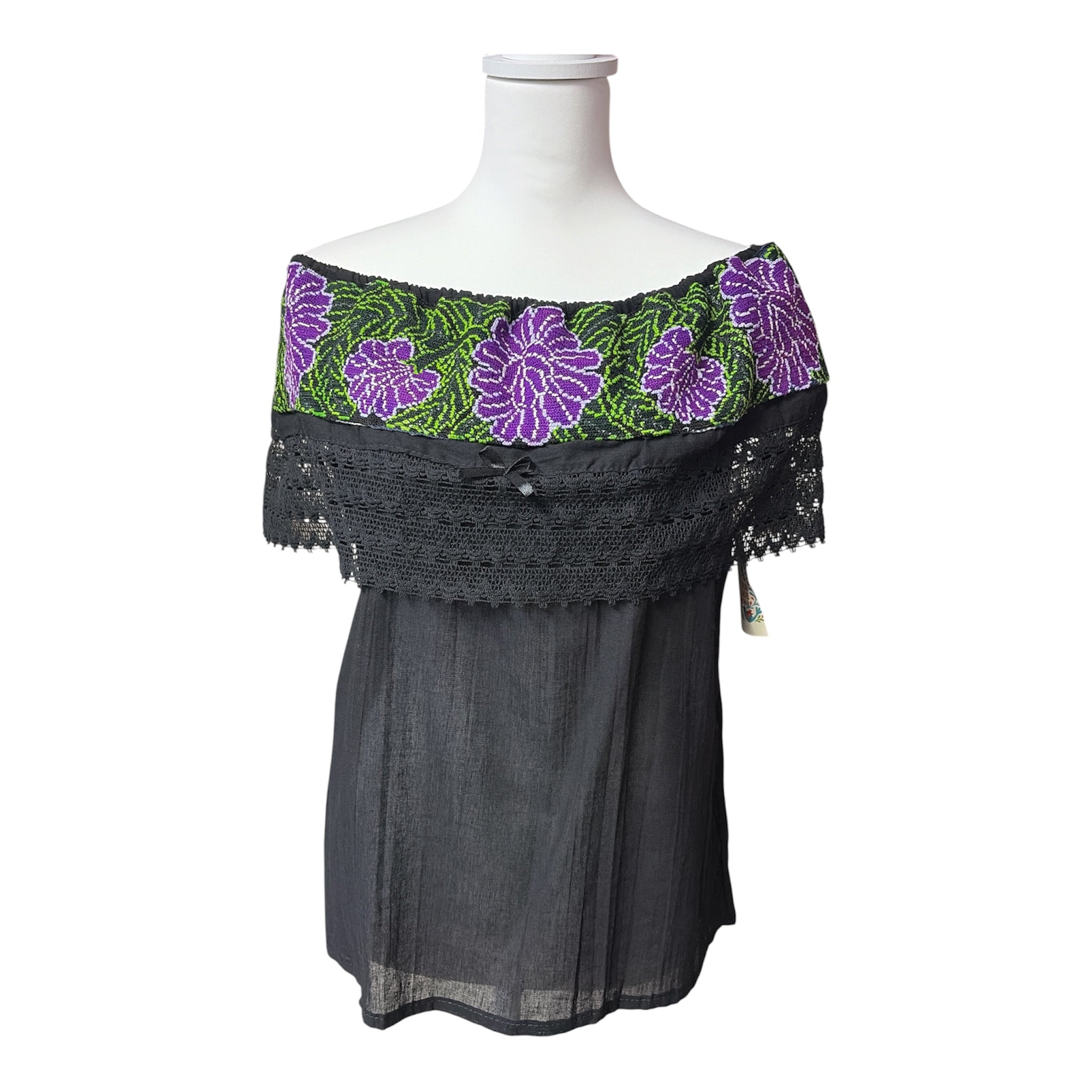 Blusa Campesina Punto de Cruz / Mexican Cross-Stitch Peasant Blouse