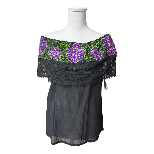 Blusa Campesina Punto de Cruz / Mexican Cross-Stitch Peasant Blouse