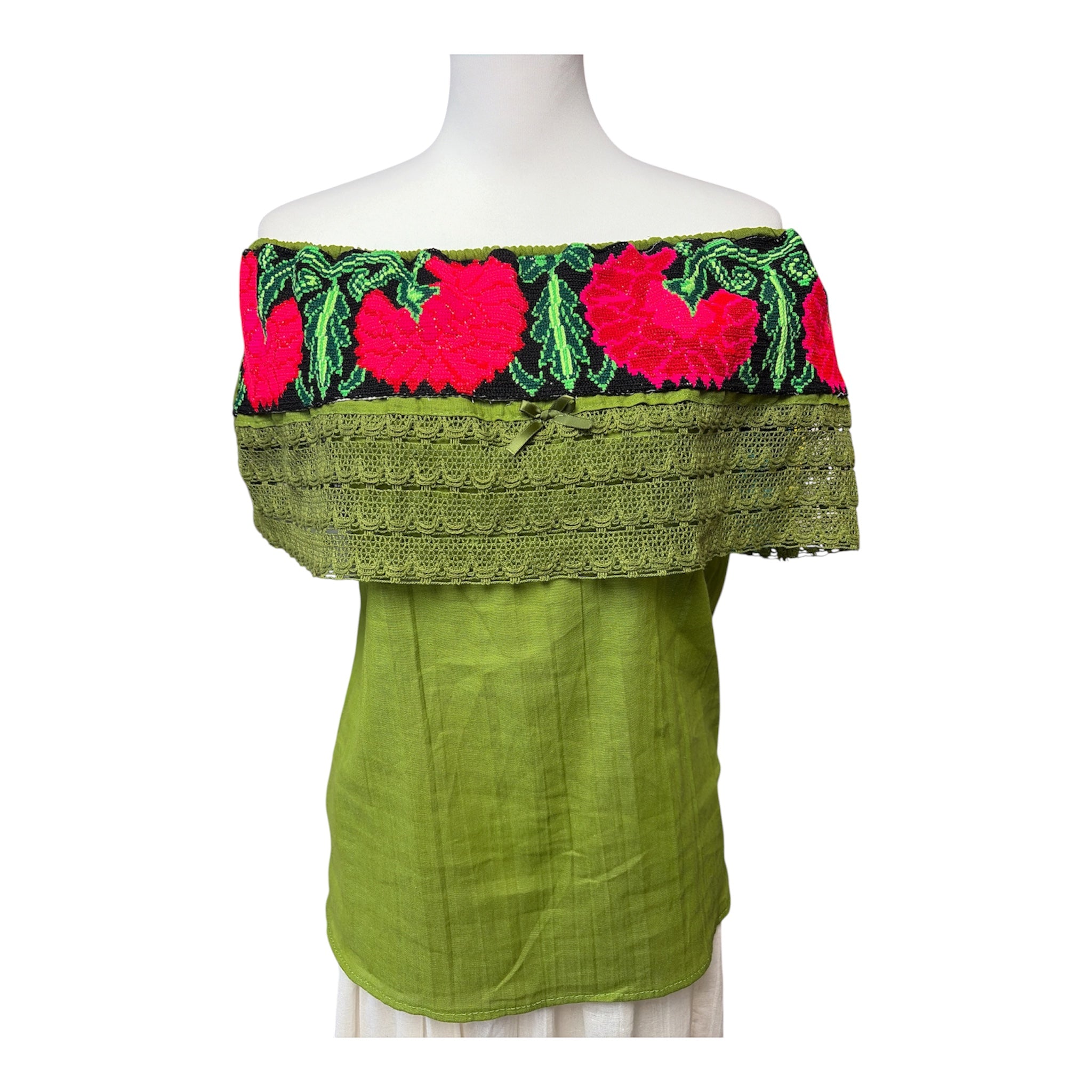 Blusa Campesina Punto de Cruz / Mexican Cross-Stitch Peasant Blouse