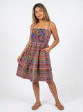 Embroidered Hippie Overall Dress | A&A Mexican Boutique