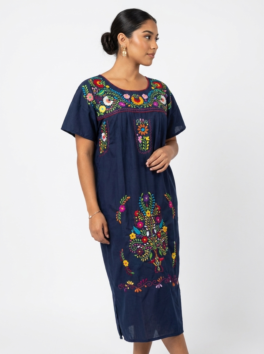 Mexican Chanel Polyester Dress | A&A Mexican Boutique