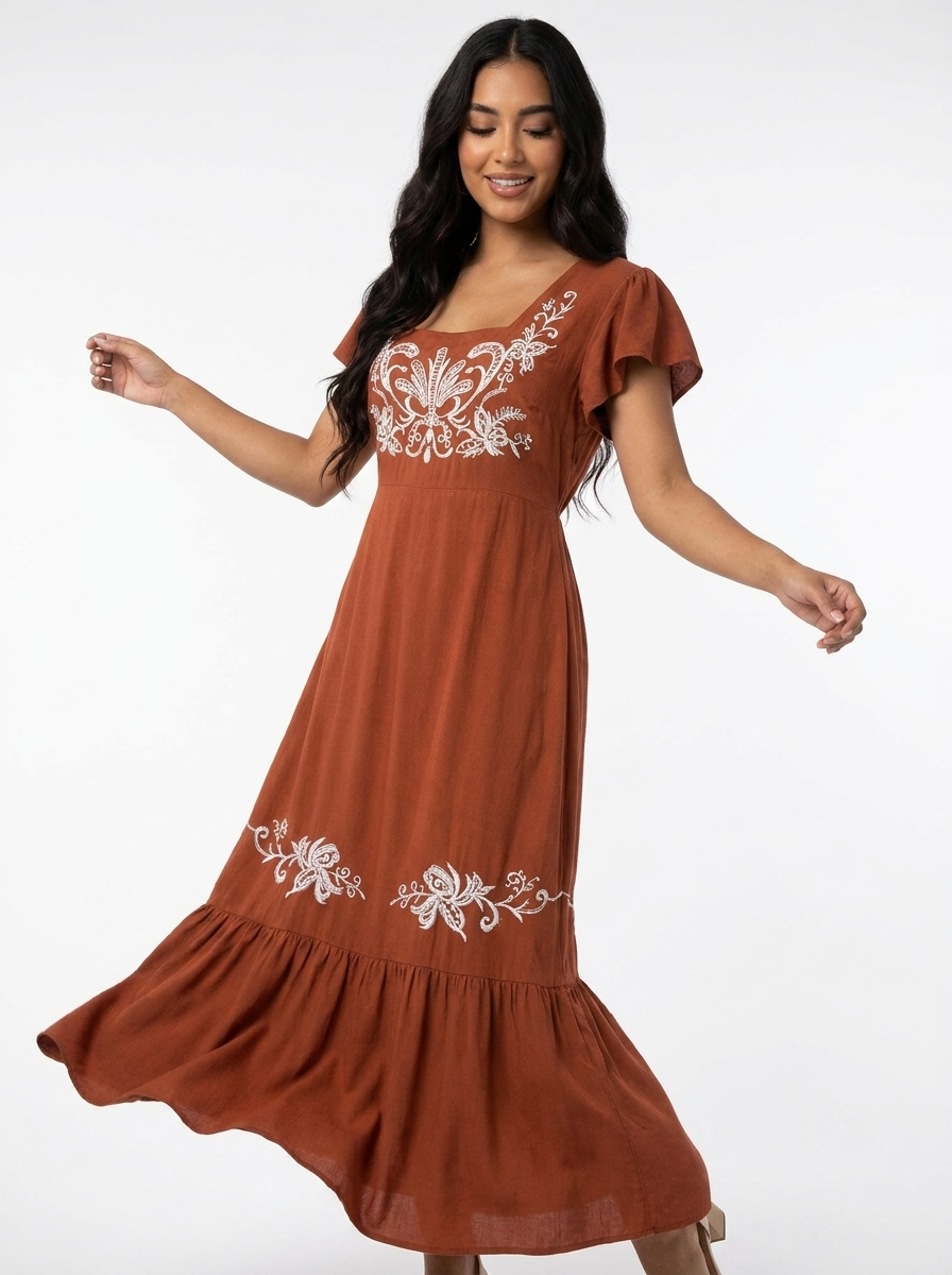 Mexican Altamar Rayon Dress | A&A Mexican Boutique