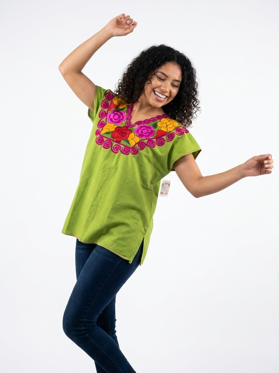 Mexican Zinacantan Blouse | A&A Mexican Boutique