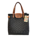 Mexican artisan woven tote bag detail – traditional handwoven pattern and texture