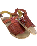 Sandalia de Piel Rojo / Red Leather Sandal