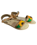 Sandalia Piso Girasol / Flat Sunflower Sandal