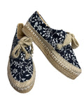 Alpargatas Altas Azul Marino / Navy Blue High Espadrilles