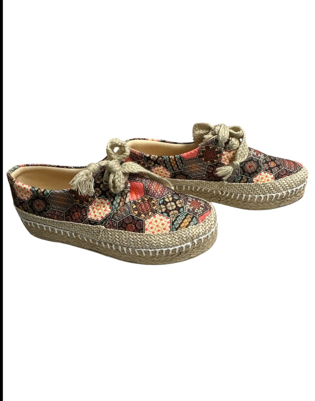 Alpargatas Altas Rosa Gráfico / Graphic Rose High Espadrilles