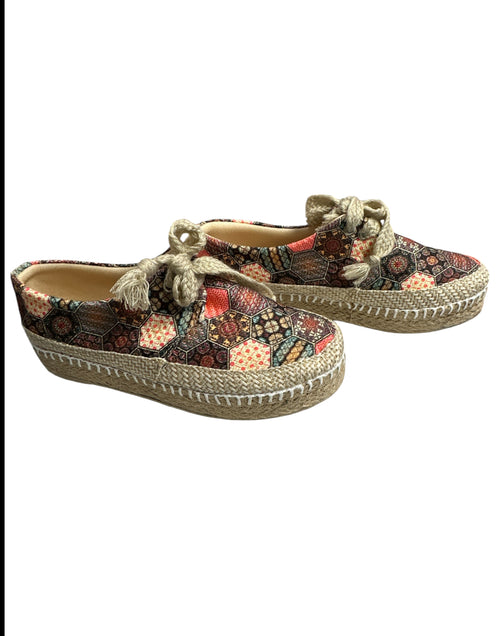 Alpargatas Altas Rosa Gráfico / Graphic Rose High Espadrilles