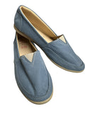 Alpargatas de Piso Azul / Blue Flat Handmade Espadrilles