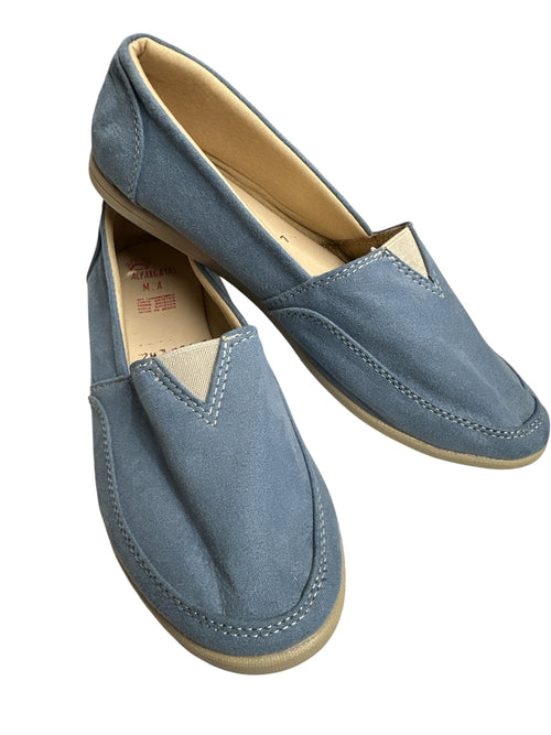 Alpargatas de Piso Azul / Blue Flat Handmade Espadrilles