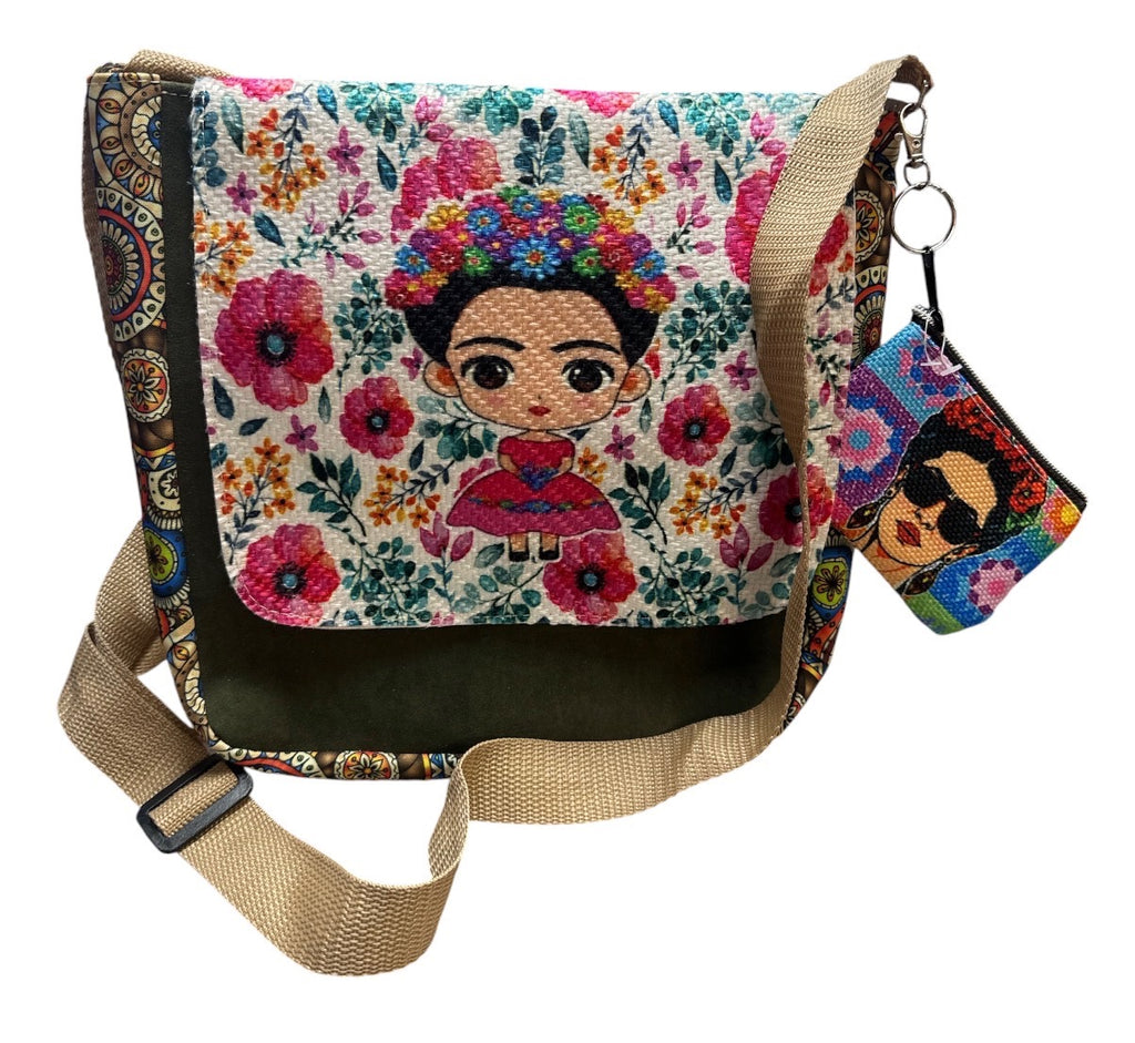 Bolsa Frida con Monedero / Frida Kahlo Bag with Coin Purse