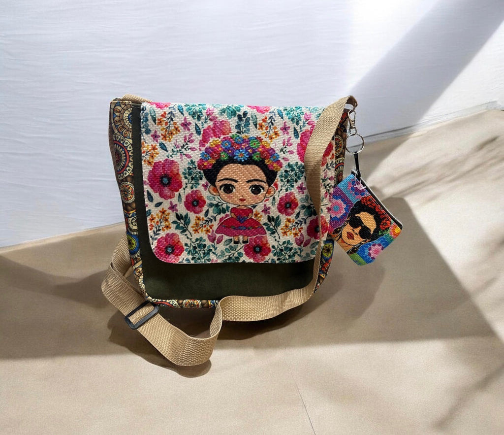 Bolsa Frida con Monedero / Frida Kahlo Bag with Coin Purse