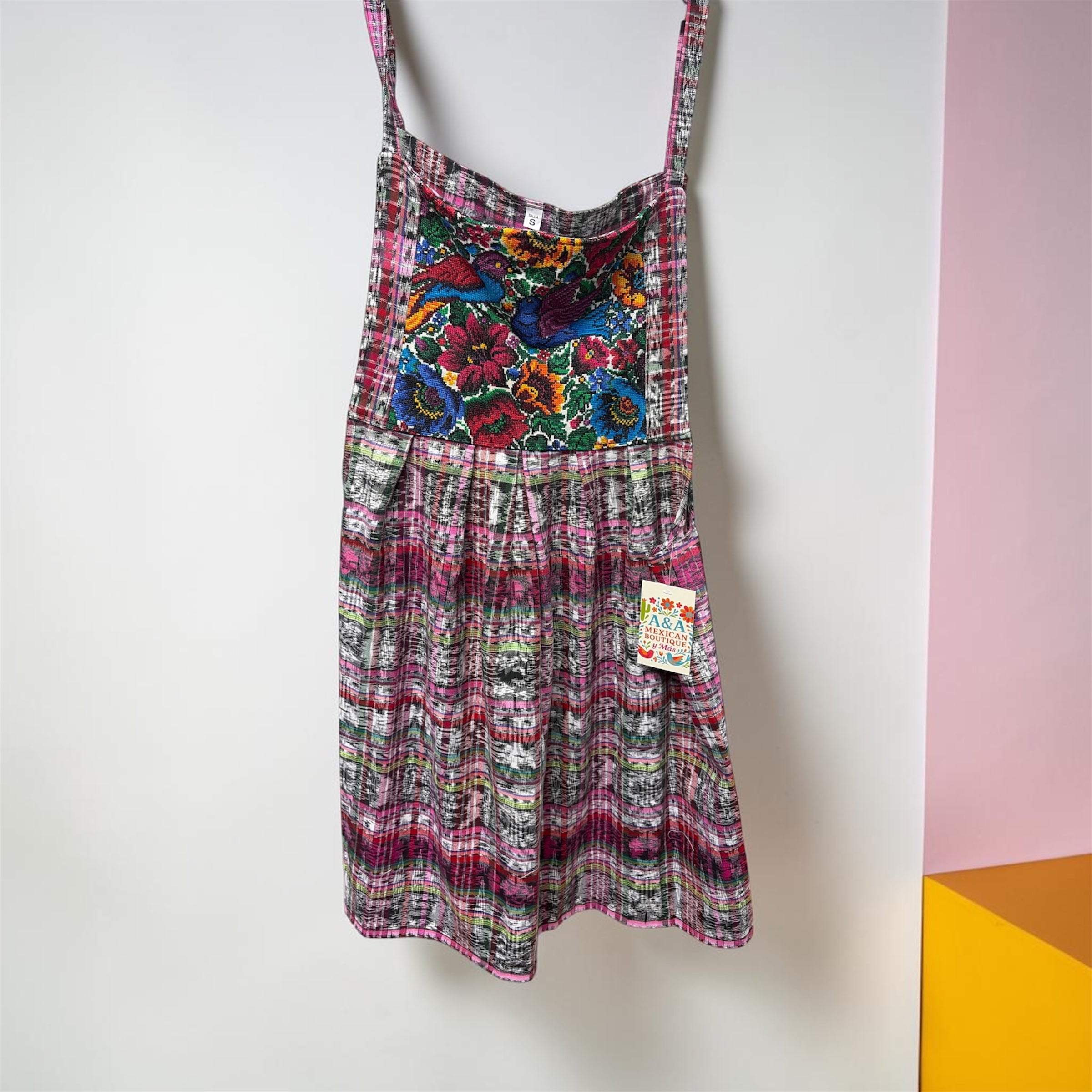 Vestido Overol Hippie Bordado / Embroidered Hippie Overall Dress